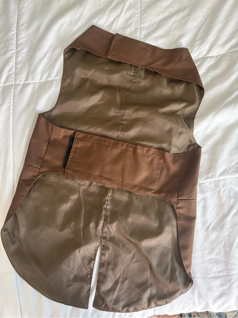 Brown Dog Coat Suit w/ Bib